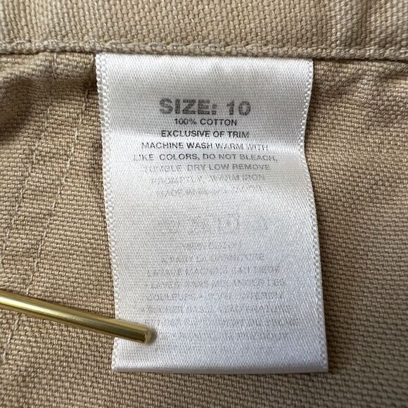 Patagonia Canvas Pants Women’s‎ 10 Beige Straight Leg High Rise Trousers - Picture 14 of 16